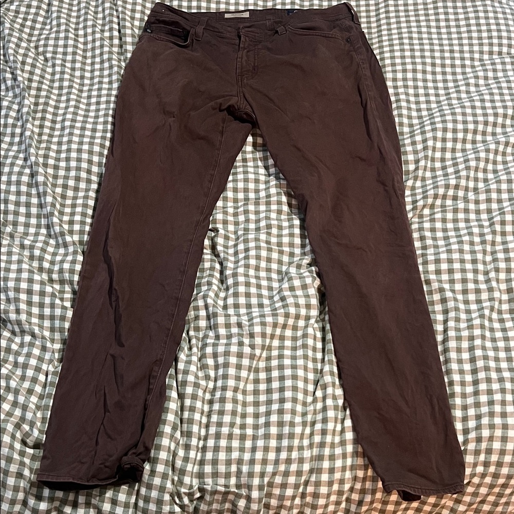AG Adriano Goldschmied Dark Brown Chinos